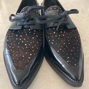 Authentic Robert Clergerie Pony Hair Oxford Shoes
